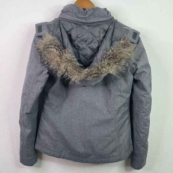 Eddie Bauer Women’s Weatheredge EB650 Down Faux Fur Zip Up Jacket Size S - Picture 9 of 12